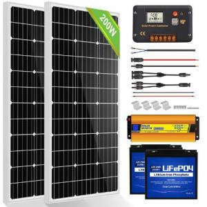 JST 1102400012 200W 12V Complete Off Grid Solar Panel Kit
