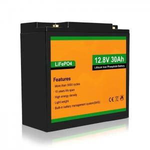 JST 1100700003 Longer Lifespan Factory Wholesale 12V 30Ah Lithium LiFePO4 Deep Cycle Battery For Pump UPS Power System Toy Car