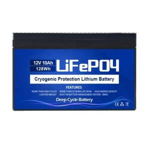 JST 1100700004CP 12V 10Ah Lithium LiFePO4 Deep Cycle Battery Factory Longer Lifespan With the Low Temperature Protection