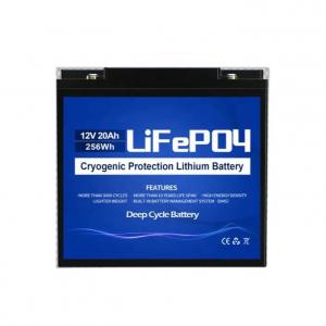 JST 1100700002CP 12V 20Ah Lithium LiFePO4 Deep Cycle Battery Longer Lifespan Factory Wholesale With the Low Temperature Protection