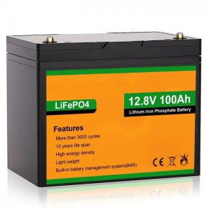 JST 1100700015 12v Lifepo4 100ah Solar Energy Portable Power System Storage Lithium Ion Battery Motorhome Marine Supplies