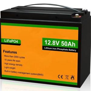 JST 1100700021CP Wholesale OEM ODM Customized 12V 50Ah Lithium LiFePO4 Ion Battery Bluetooth with BMS Protection