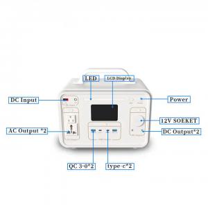 JST-PPS2000 Hot Selling Portable Solar Generator 600Wh Battery Outdoor Camping Solar Power Supply