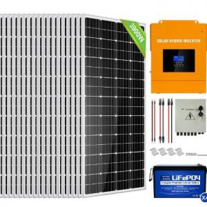 JST 1102300049 3900W 48V Complete MPPT Off Grid Solar Panel Kit