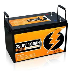 JST 1100700022 24V 100Ah Lithium Battery LiFePO4 Deep Cycle Storage Battery Lithium Ion Phosphate Battery RV Marine