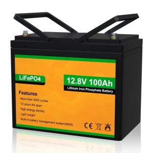 JST 1100700015CP 12.8V 100Ah Deep Cycle Lipo4 Battery For Golf Solar Energy Storage Lithium Ion Lifepo4 Battery