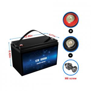 JST  Waterproof Ip65 App 12 V Lithium 100 Amp Hour Batteries Solar 12V 12 Volt 125Ah 150Amh 200 Ah 300 Amp Lithium Battery For Car