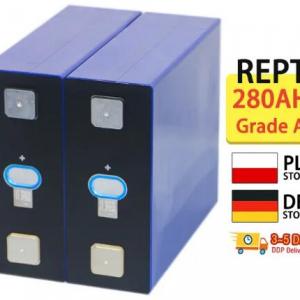 REPT 280Ah Rechargeable Power Bank Grade A Battery Cell Deep Cycle Lithium Ion for Boat, Marine, Golf Cart, Camper